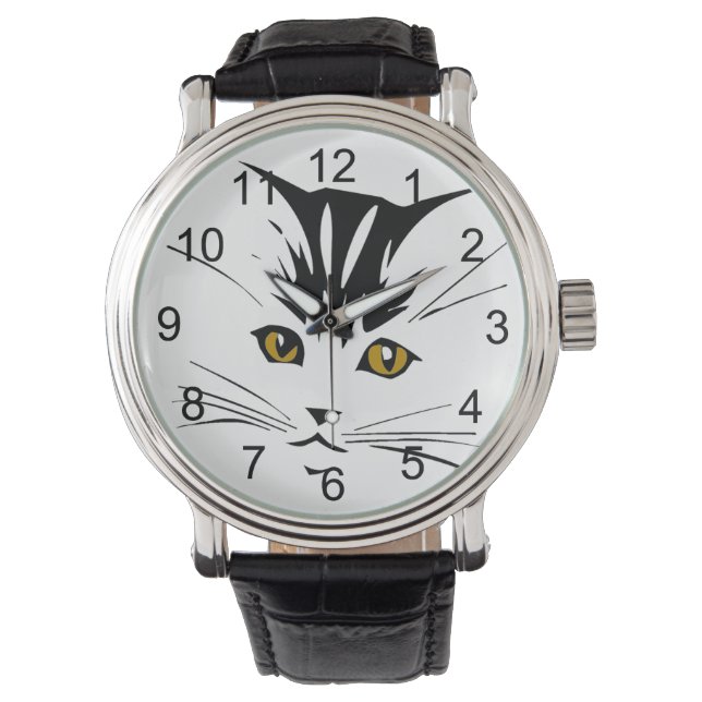 Cat Art Design Watch (Front)