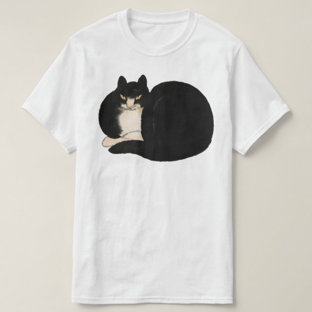 Cat Art Graphic T-Shirt (Design Front)