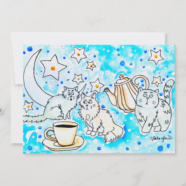 Cat Art Invitation (Front)