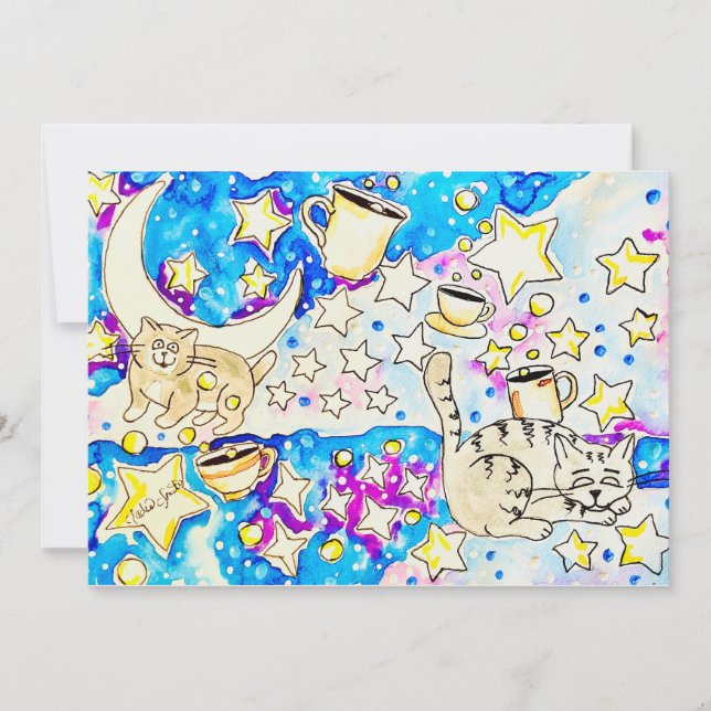 Cat Art Invitation (Front)