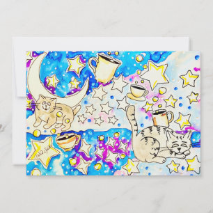 Cat Art Invitation