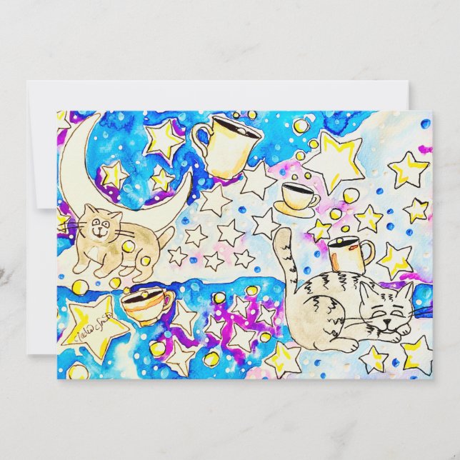 Cat Art Invitation (Front)