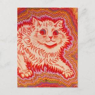 CAT ART LOUIS WAIN PSYCHEDELIC POSTCARDS