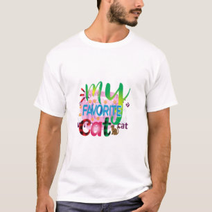 Cat Art My Favourite Cat T-Shirt