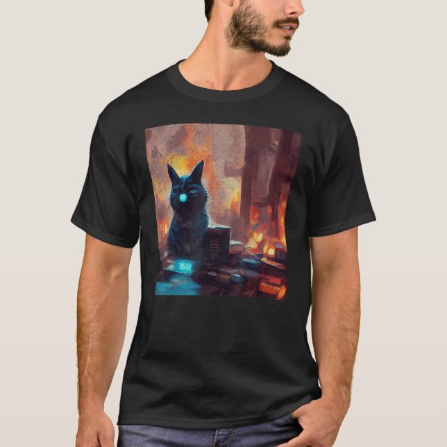 Cat Art T-Shirt (Front)