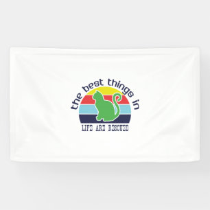 Cat Art The Best Thing In Life Banner