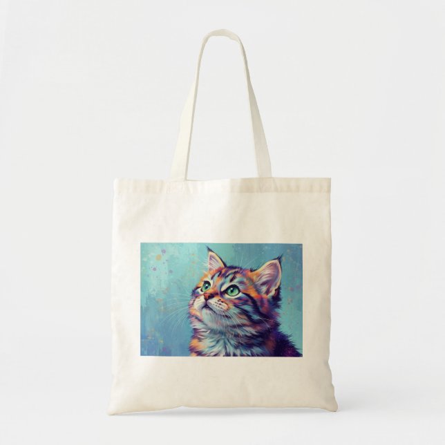 cat art tote bag (Front)