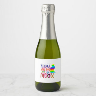 Cat Art You Had Me At Meow_2 Sparkling Wine Label