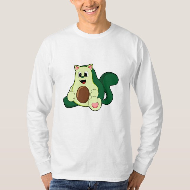 Cat as Avocado T-Shirt (Front)