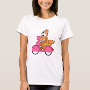 Cat as Biker with Scooter.PNG T-Shirt
