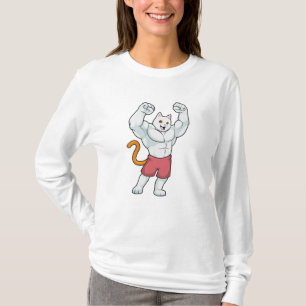 Cat as Bodybuilder with big Muscles T-Shirt