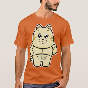 Cat as Bodybuilder with Six pack T-Shirt