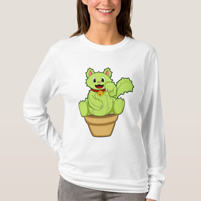 Cat as Cactus T-Shirt (Front)