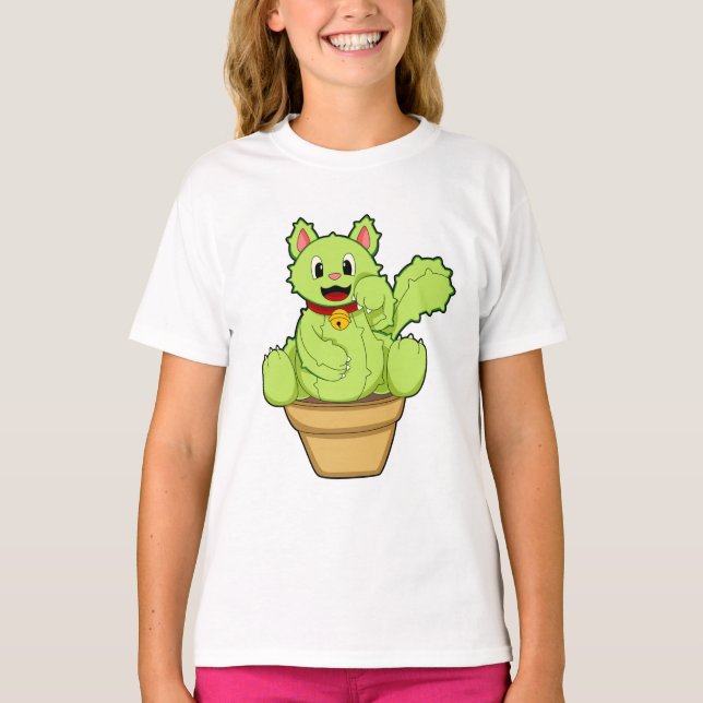 Cat as Cactus T-Shirt (Front)