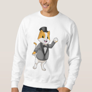 Cat as Groom with Ribbon Sweatshirt