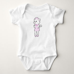 Cat as Nurse with Notepad Baby Bodysuit