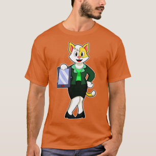 Cat as Secretary with Blouse Skirt T-Shirt
