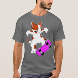 Cat as Skater with Skateboard 3 T-Shirt