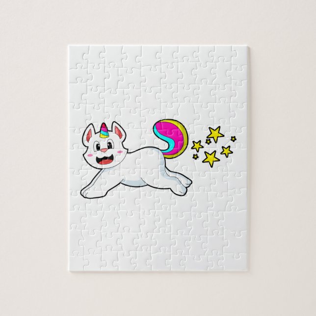 Cat as Unicorn Jigsaw Puzzle (Vertical)