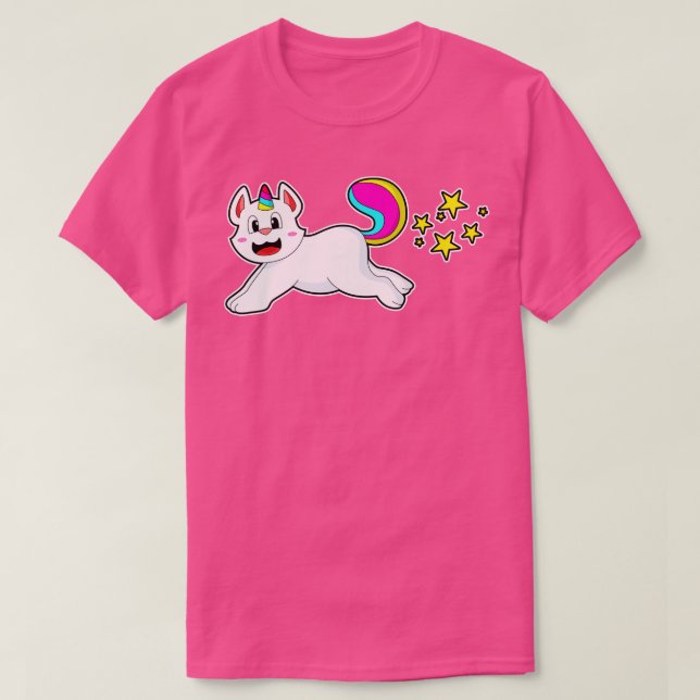Cat as Unicorn T-Shirt (Design Front)