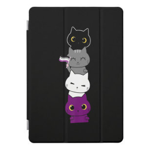 Cat Asexual Pride Cute Ace Flag Animal Pet Lovers iPad Pro Cover