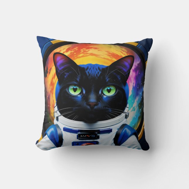 Cat Astronaut Cushion (Front)