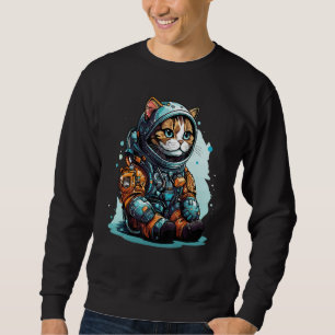 Cat Astronaut Helmet Space Explorer Astronauts Cat Sweatshirt
