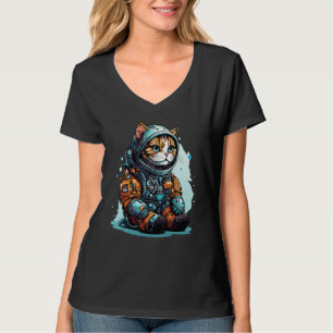 Cat Astronaut Helmet Space Explorer Astronauts Cat T-Shirt