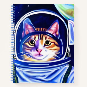 Cat Astronaut in Space Journal