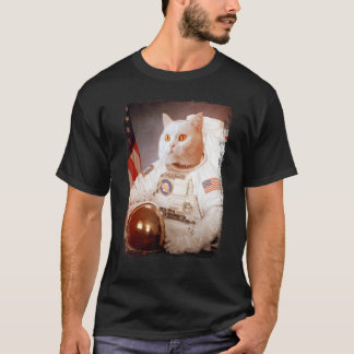 Cat Astronaut Moon Space Mission Animal Astronaut  T-Shirt