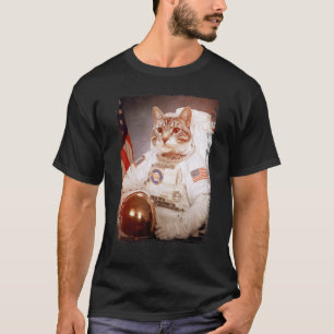 Cat Astronaut Moon Space Mission Animal Astronaut T-Shirt