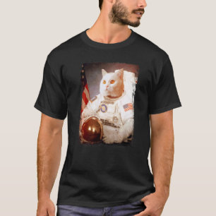 Cat Astronaut Moon Space Mission Animal Astronaut  T-Shirt