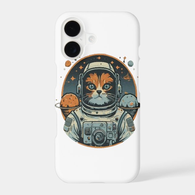 Cat-astronaut on Asteroids (Back)