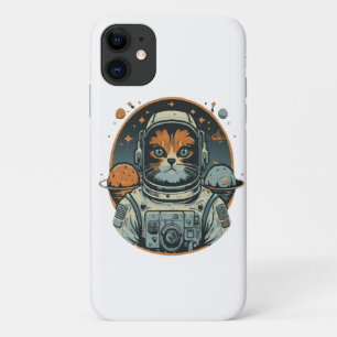 Cat-astronaut on Asteroids Case-Mate iPhone Case