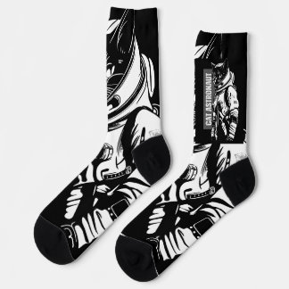 Cat Astronaut Socks