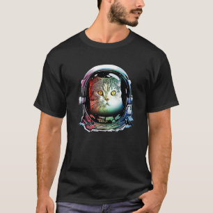 Cat Astronaut Space Cat Retro 7 T-Shirt