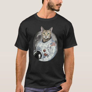 Cat Astronaut Space Cosmic Kitten Moon T-Shirt