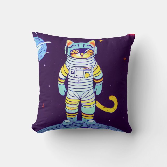 CAT ASTRONAUT SPACE pillows (Front)