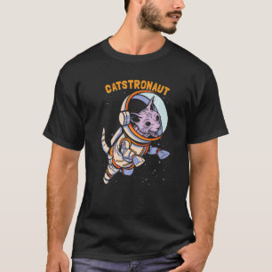 Cat Astronaut Space T-Shirt
