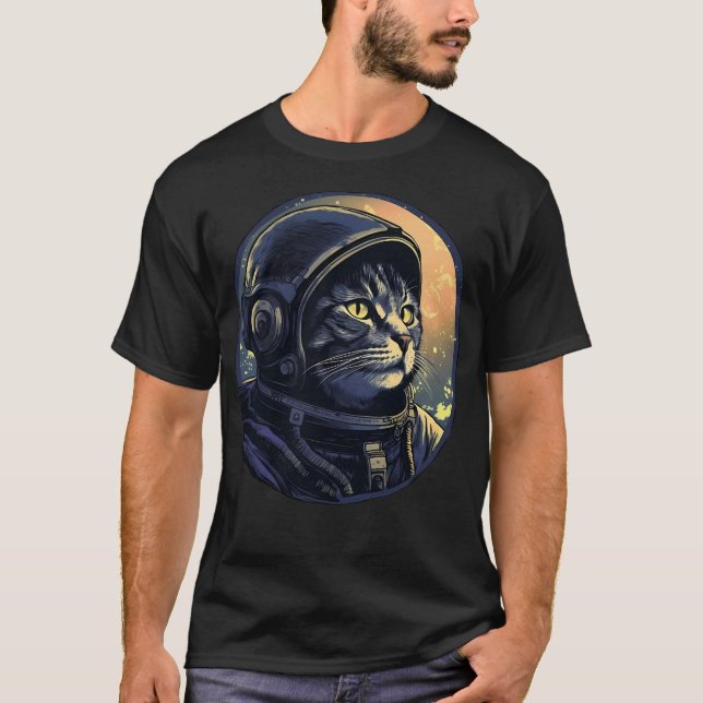 Cat Astronaut T-Shirt (Front)