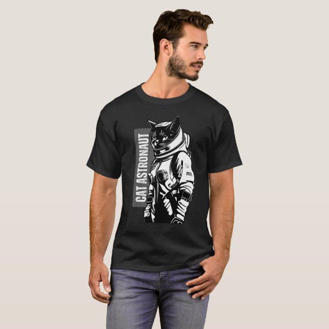 Cat Astronaut  T-Shirt (Front Full)