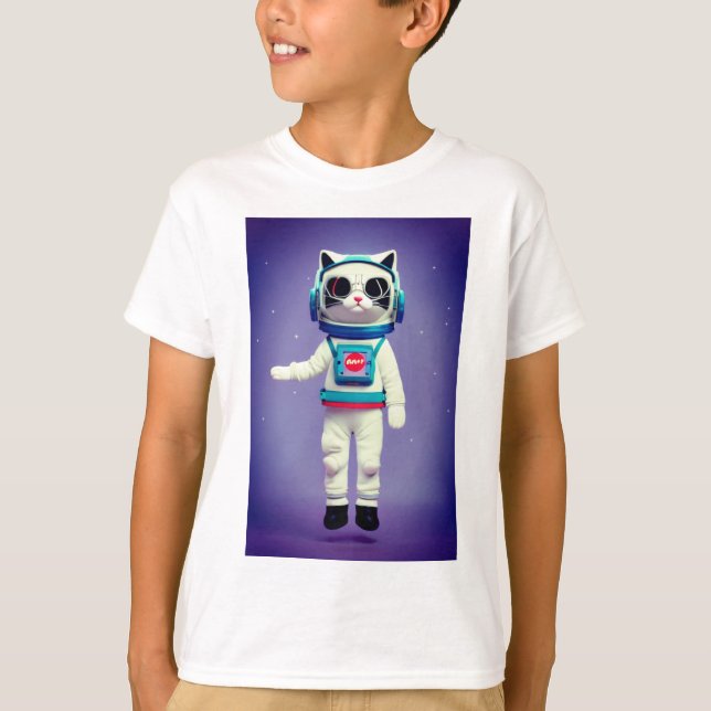 Cat Astronaut T-Shirt (Front)