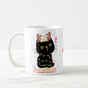 Cat-astrophe and I regret nothing says kitten Coffee Mug