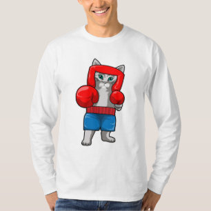 Cat at Boxing with Boxing gloves T-Shirt