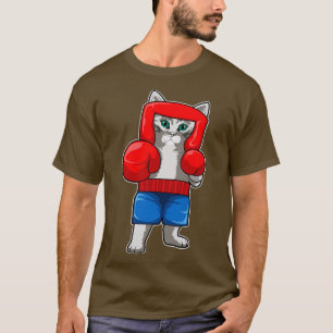 Cat at Boxing with Boxing gloves T-Shirt