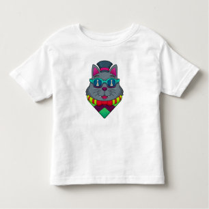 Cat at Chess with Chess piece Pawn Toddler T-Shirt