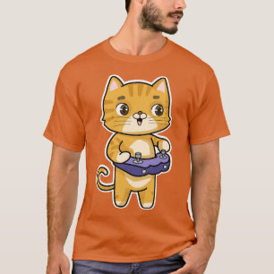 Cat at Playing with Controller T-Shirt
