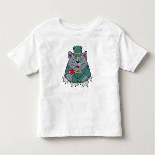 Cat at Poker with Poker cards Toddler T-Shirt