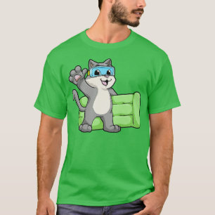 Cat at Swimming with Swimming goggles 1 T-Shirt