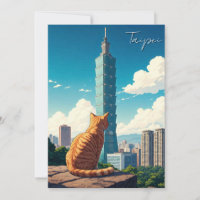 Cat at Taipei 101 Taiwan